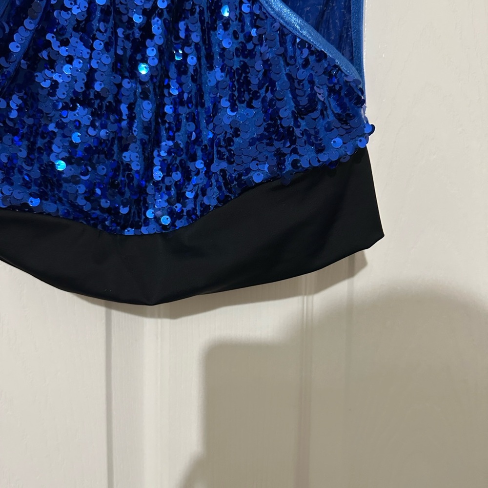 Balera Ultra Sparkle Racerback Tank - Blue Sequin - Picture 5 of 5